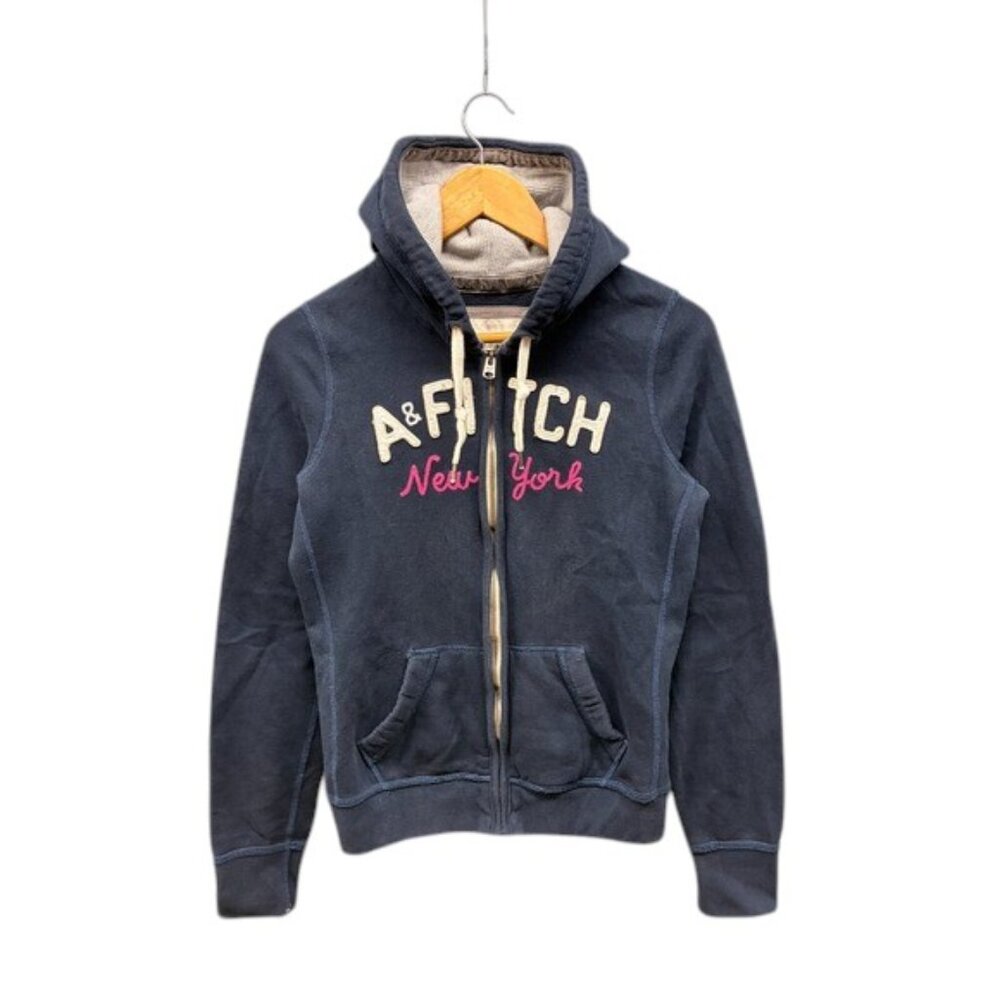 Abercrombie & Fitch Navy Blue Hoodie